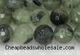 CPR405 15.5 inches 6mm faceted round prehnite beads wholesale