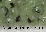 CPR410 15.5 inches 6mm faceted round prehnite gemstone beads