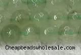 CPR415 15.5 inches 6mm faceted round natural prehnite beads