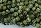 CPS04 15.5 inches 6mm round green peacock stone beads wholesale