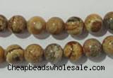 CPT452 15.5 inches 8mm round picture jasper beads wholesale