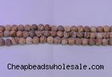 CPT522 15.5 inches 8mm round matte picture jasper beads