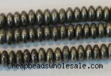 CPY101 15.5 inches 3*6mm rondelle pyrite gemstone beads wholesale