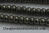 CPY421 15.5 inches 2.5*4mm rondelle pyrite gemstone beads