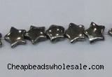 CPY657 15.5 inches 10*10mm star pyrite gemstone beads