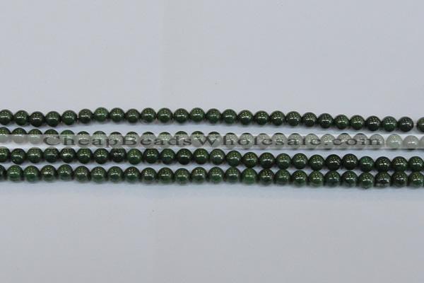 CPY761 15.5 inches 6mm round pyrite gemstone beads wholesale