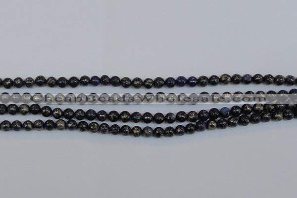 CPY771 15.5 inches 6mm round pyrite gemstone beads wholesale