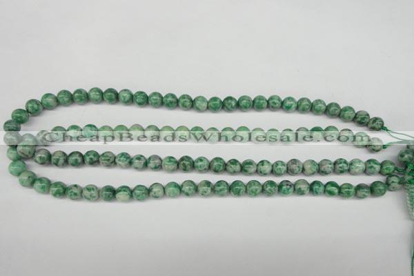 CQJ203 15.5 inches 8mm round Qinghai jade beads wholesale