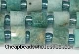 CRB1068 15.5 inches 4*6mm - 5*6mm faceted tyre amazonite beads