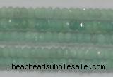 CRB115 15.5 inches 3*4.5mm faceted rondelle amazonite beads