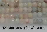 CRB1201 15.5 inches 3*4mm faceted rondelle morganite beads