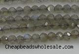 CRB1202 15.5 inches 3*4mm faceted rondelle labradorite beads