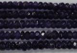 CRB121 15.5 inches 4*6mm faceted rondelle amethyst beads