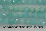 CRB1216 15.5 inches 4*6mm faceted rondelle amazonite beads