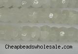 CRB1278 15.5 inches 4*6mm faceted rondelle white moonstone beads