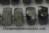 CRB1304 15.5 inches 8*16mm faceted rondelle labradorite beads