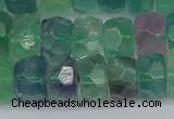 CRB1465 15.5 inches 6*10mm faceted rondelle fluorite beads