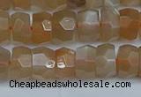 CRB1469 15.5 inches 5*8mm faceted rondelle moonstone beads