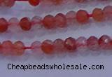 CRB1860 15.5 inches 2*3mm faceted rondelle south red agate beads