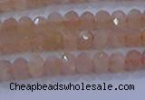 CRB1867 15.5 inches 2.5*4mm faceted rondelle moonstone beads