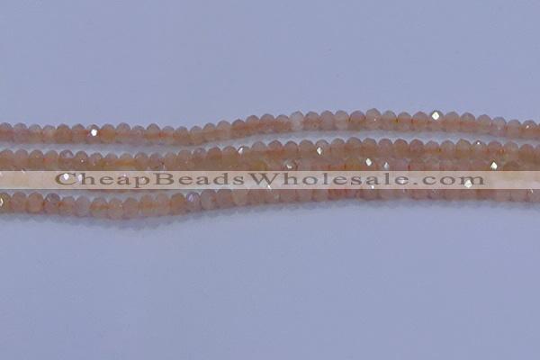 CRB1867 15.5 inches 2.5*4mm faceted rondelle moonstone beads