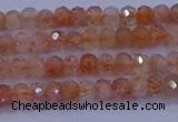 CRB1872 15.5 inches 2*3mm faceted rondelle sunstone beads