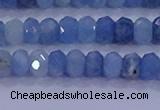 CRB1891 15.5 inches 3*5mm faceted rondelle aquamarine beads