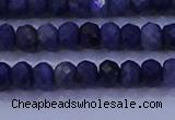 CRB1904 15.5 inches 2.5*4mm faceted rondelle sapphire beads