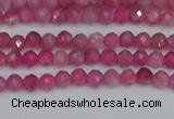 CRB1935 15.5 inches 2*3mm faceted rondelle pink tourmaline beads