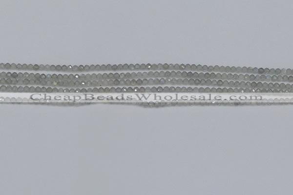 CRB1936 15.5 inches 2*3mm faceted rondelle labradorite beads