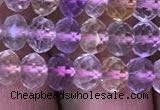 CRB1943 15.5 inches 4*6mm faceted rondelle ametrine beads