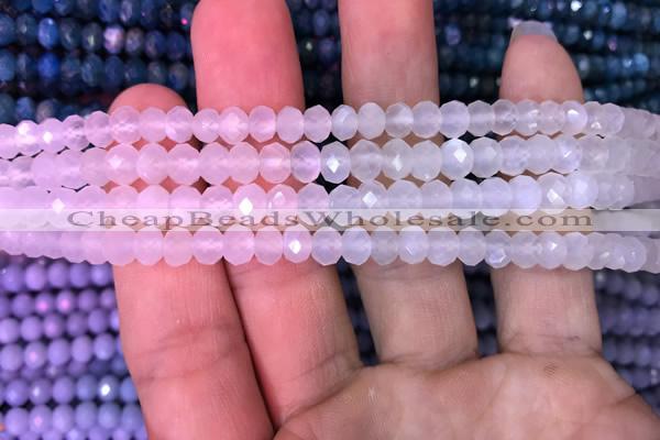 CRB1962 15.5 inches 4*6mm faceted rondelle white moonstone beads