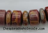 CRB198 15.5 inches 6*18mm - 13*18mm rondelle noreena jasper beads