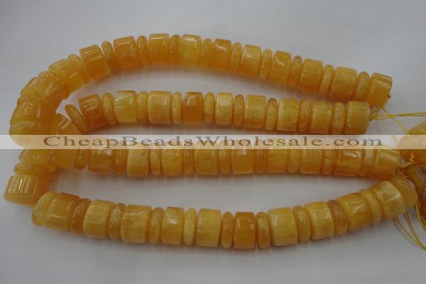 CRB201 15.5 inches 6*18mm - 13*18mm rondelle calcite gemstone beads