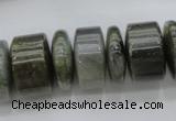 CRB203 15.5 inches 6*18mm - 13*18mm rondelle labradorite beads