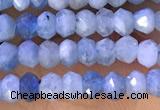 CRB2222 15.5 inches 2*3mm faceted rondelle aquamarine beads