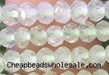 CRB2258 15.5 inches 3*4mm faceted rondelle prehnite beads