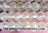 CRB2272 15.5 inches 3*4mm faceted rondelle prehnite beads