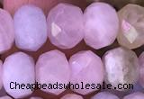 CRB2278 15.5 inches 5*8mm faceted rondelle morganite beads