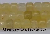 CRB2500 15.5 inches 6*8mm rondelle yellow jade beads wholesale