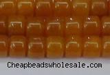 CRB2501 15.5 inches 6*8mm rondelle yellow jade beads wholesale