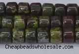 CRB2506 15.5 inches 6*8mm rondelle dragon blood jasper beads