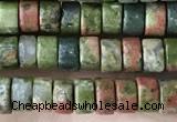 CRB2565 15.5 inches 2*4mm heishi unakite beads wholesale