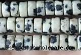 CRB2567 15.5 inches 2*4mm heishi dalmatian jasper beads wholesale