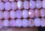 CRB2615 15.5 inches 2*3mm faceted rondelle pink opal beads