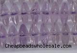 CRB262 15.5 inches 5*12mm rondelle amethyst gemstone beads