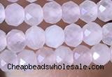 CRB2622 15.5 inches 2*3mm faceted rondelle rose quartz beads