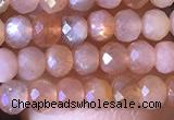 CRB2625 15.5 inches 2*3mm faceted rondelle moonstone beads