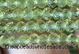 CRB2637 15.5 inches 2*3mm faceted rondelle peridot gemstone beads