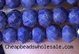 CRB2645 15.5 inches 3*4mm faceted rondelle sapphire gemstone beads